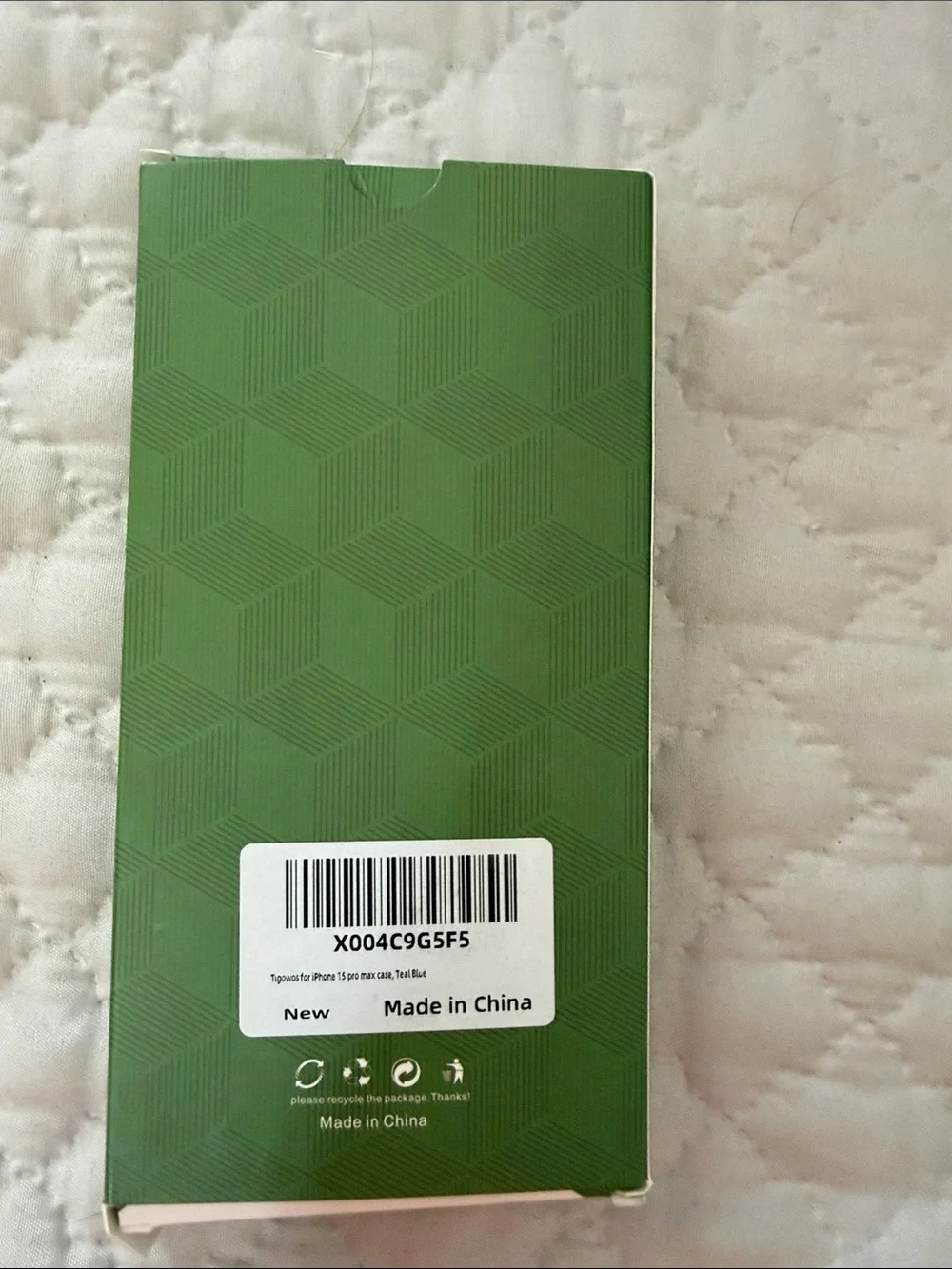 TIGOWOS Teal Blue Magnetic Phone Case for iPhone 15 Pro Max Case- never used